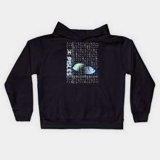 Pisces zodiac symbol Kids Hoodie